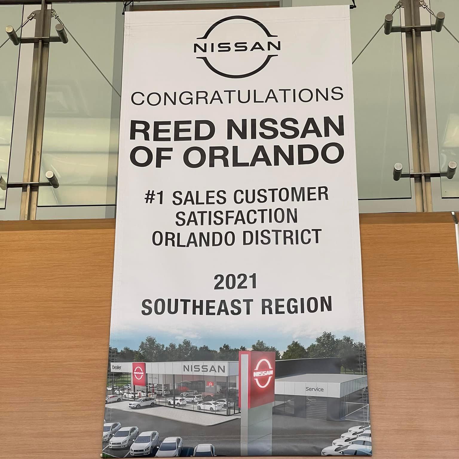Reed Nissan Honored for Sales and Customer Satisfaction Florida